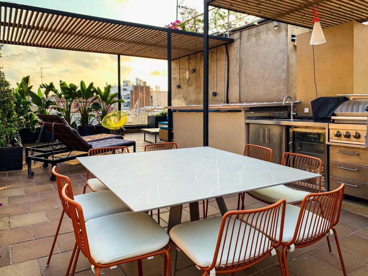 Incredible 2Br Penthouse With Urban Rooftop Garden برشلونة المظهر الخارجي الصورة